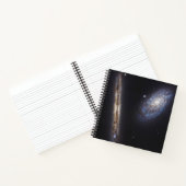 Edge-On Galaxy NGC 4302 & gekantelde Galaxy NGC 42 Notitieboek (Binnen)