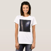 Edge-On Galaxy NGC 4302 & gekantelde Galaxy NGC 42 T-shirt (Voorkant volledig)