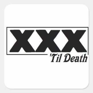 EDGE TIL DEATH - Vierkante sticker. Sticker