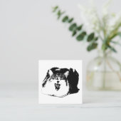 Edge Work, Signature Meow Vierkante Visitekaartje (Staand voorkant)