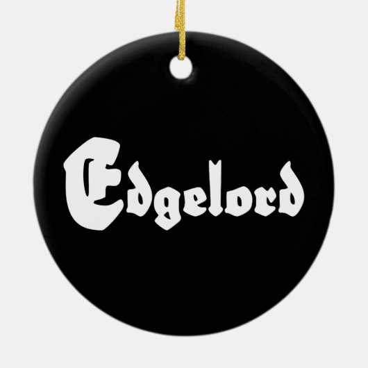 Edgelord Keramisch Ornament (Achterkant)