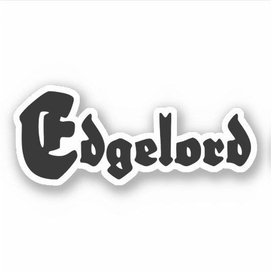 Edgelord Sticker (Voorkant)