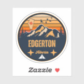 Edgerton, Alberta Sticker (Vel)