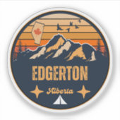 Edgerton, Alberta Sticker (Voorkant)