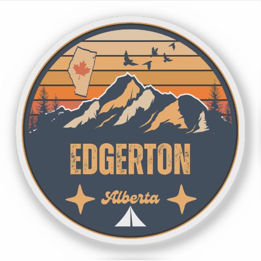 Edgerton, Alberta Sticker (Voorkant)