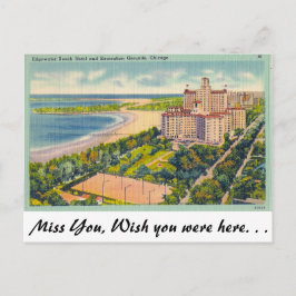 Edgewater Beach, Chicago, Ill. Briefkaart