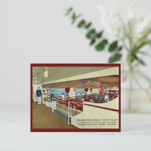 Edgewater Beach Hotel, Chicago  Briefkaart (Staand voorkant)