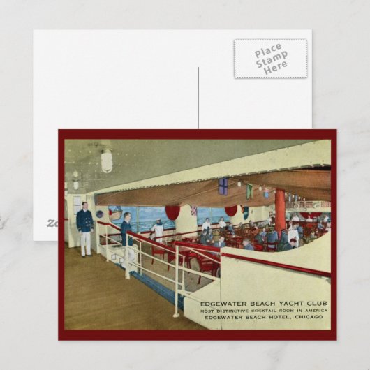 Edgewater Beach Hotel, Chicago  Briefkaart (Voorkant / Achterkant)