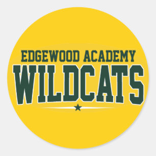 Edgewood Academy Wildkatten Ronde Sticker