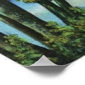 Edgewood Park Uitzicht van de Duck Pond Poster (Hoek)