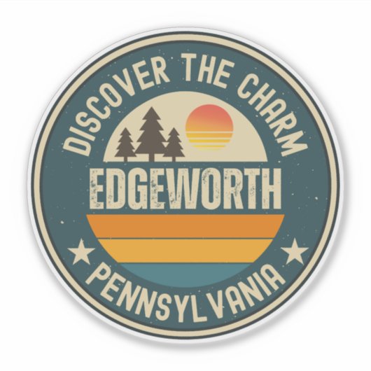 Edgeworth, Pennsylvania Sticker (Voorkant)