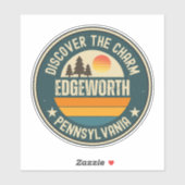 Edgeworth, Pennsylvania Sticker (Vel)
