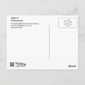 Edgrrrr #3 - Pomeranian Briefkaart (Achterkant)