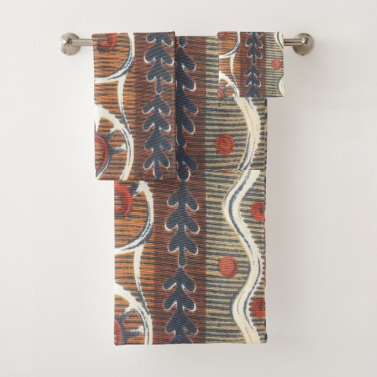 Edgy African Mode Colors Traditional Art Design Bad Handdoek (Insitu)