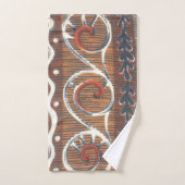 Edgy African Mode Colors Traditional Art Design Bad Handdoek (Handdoek)