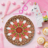 Edgy African Pattern Art Paper Borden Papieren Bordje (Feest)