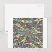 Edgy African Urban Pop Art Abstract optisch ontwer Briefkaart (Voorkant / Achterkant)