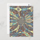 Edgy African Urban Pop Art Abstract optisch ontwer Briefkaart (Voorkant / Achterkant)