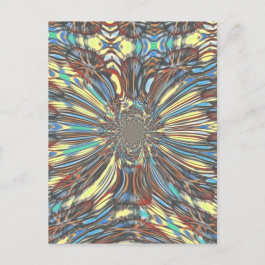 Edgy African Urban Pop Art Abstract optisch ontwer Briefkaart (Voorkant)