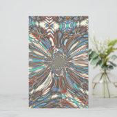 Edgy African Urban Pop Art Abstract optisch ontwer Briefpapier (Staand voorkant)