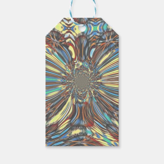Edgy African Urban Pop Art Abstract optisch ontwer Cadeaulabel (Voorkant)