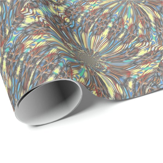 Edgy African Urban Pop Art Abstract optisch ontwer Cadeaupapier (Rol Hoek)