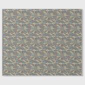 Edgy African Urban Pop Art Abstract optisch ontwer Cadeaupapier (Vlak)