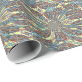 Edgy African Urban Pop Art Abstract optisch ontwer Cadeaupapier (Rol Hoek)