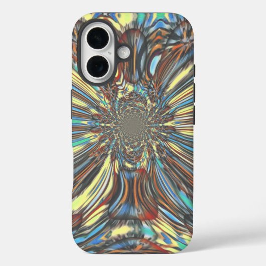 Edgy African Urban Pop Art Abstract optisch ontwer Case-Mate iPhone Case (Achterkant)