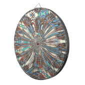 Edgy African Urban Pop Art Abstract optisch ontwer Dartbord (Voorkant Rechts)