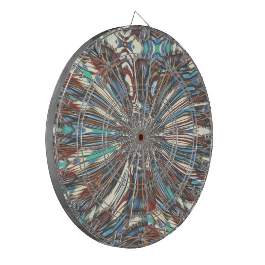 Edgy African Urban Pop Art Abstract optisch ontwer Dartbord (Voorkant Links)