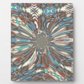 Edgy African Urban Pop Art Abstract optisch ontwer Fotoplaat (Voorkant)