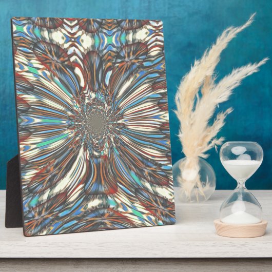 Edgy African Urban Pop Art Abstract optisch ontwer Fotoplaat (Zijkant)