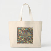 Edgy African Urban Pop Art Abstract optisch ontwer Grote Tote Bag (Voorkant)