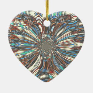 Edgy African Urban Pop Art Abstract optisch ontwer Keramisch Ornament