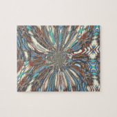 Edgy African Urban Pop Art Abstract optisch ontwer Legpuzzel (Horizontaal)