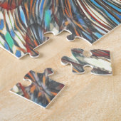 Edgy African Urban Pop Art Abstract optisch ontwer Legpuzzel (Zijkant)