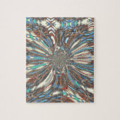 Edgy African Urban Pop Art Abstract optisch ontwer Legpuzzel (Verticaal)