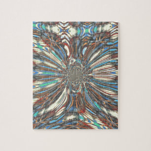 Edgy African Urban Pop Art Abstract optisch ontwer Legpuzzel