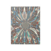 Edgy African Urban Pop Art Abstract optisch ontwer Notitieblok (Linkerzijde)