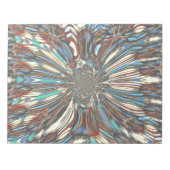 Edgy African Urban Pop Art Abstract optisch ontwer Notitieblok (Voorkant)