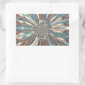 Edgy African Urban Pop Art Abstract optisch ontwer Rechthoekige Sticker (Tas)