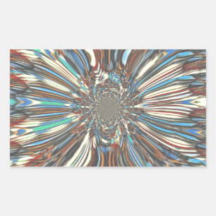 Edgy African Urban Pop Art Abstract optisch ontwer Rechthoekige Sticker