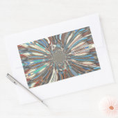 Edgy African Urban Pop Art Abstract optisch ontwer Rechthoekige Sticker (Envelop)