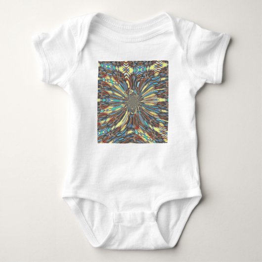 Edgy African Urban Pop Art Abstract optisch ontwer Romper (Voorkant)