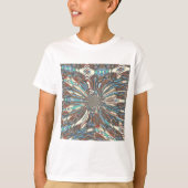 Edgy African Urban Pop Art Abstract optisch ontwer T-shirt (Voorkant)