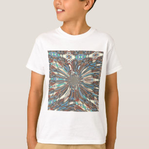 Edgy African Urban Pop Art Abstract optisch ontwer T-shirt