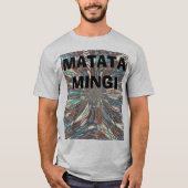 Edgy African Urban Pop Art Abstract optisch ontwer T-shirt (Voorkant)