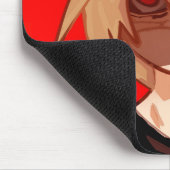 Edgy Anime Boy Aesthetic Mousepad - Red & Black Gr Muismat (Hoek)