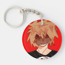 Edgy Anime Boy Grunge Aesthetic  Sleutelhanger